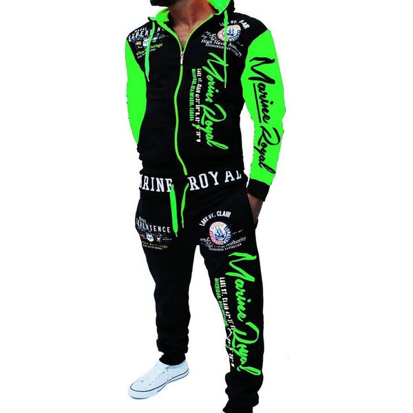 Jaylvis Jogginganzug Herren Trainingsanzug Freizeitanzug Sportanzug Streetwear Fitness, Jacke mit Kapuze