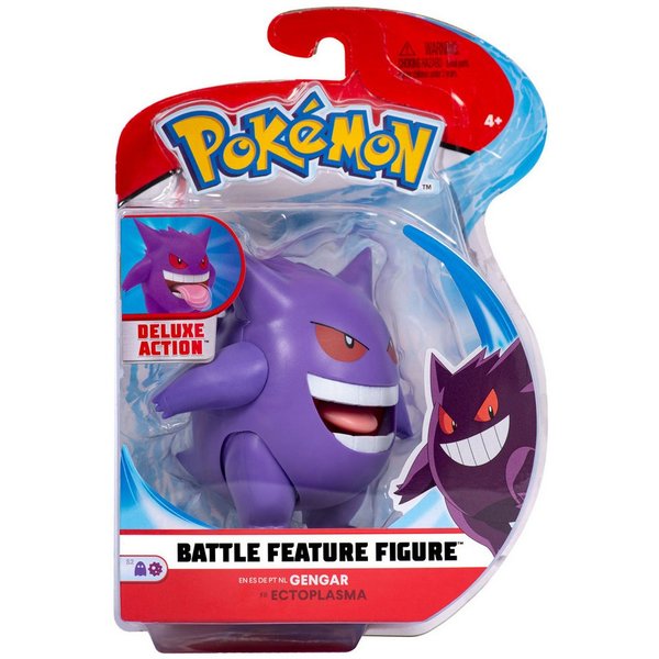 Jazwares Spielfigur Pokémon - Battle Feature Figur - Gengar (NEU & OVP)