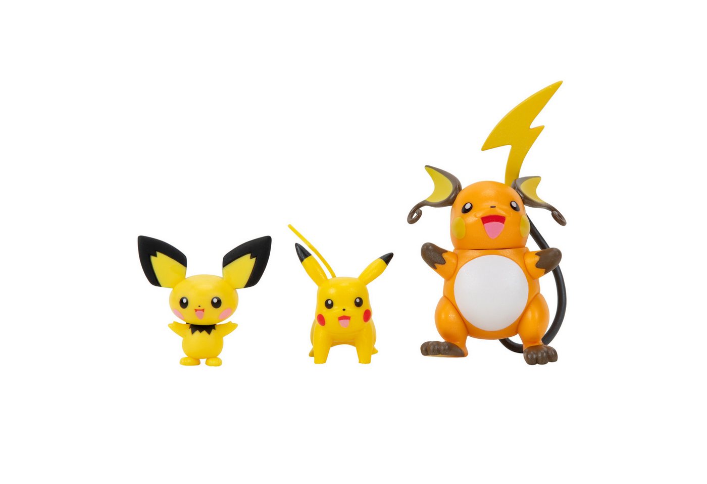 Jazwares Spielfigur Pokémon - Select Entwicklungs Multipack - Pichu, Pikachu & Raichu (NEU – Bild 2 von 4