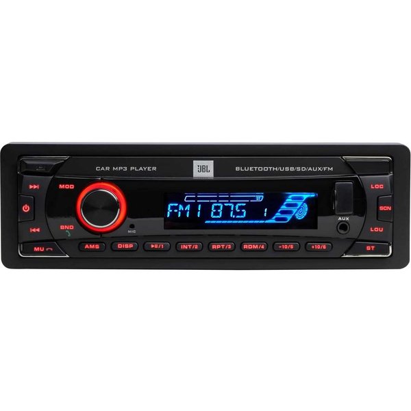 JBL JBL Celebrity 100 1-DIN Autoradio MP3 Bluetooth USB SD AUX FM Autoradio (RDS, AM/FM Radio, Animiertes Display, Freisprecheinrichtung, 1 DIN)