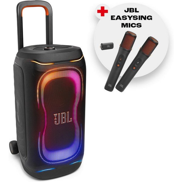 JBL Set: PartyBox 330 + Easysing Mics (UVP 159,99) Party-Lautsprecher (Bluetooth, 280 W)