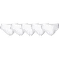 JBS Herren Slip, 5er Pack - Mini-Slip, Single Jersey, Cotton, einfarbig, Größe L in Weiß