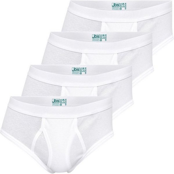jbs Slip 4er Pack Cotton (Spar-Set, 4-St) Midi Slip / Unterhose - Baumwolle - mit Eingriff - Atmungsaktiv