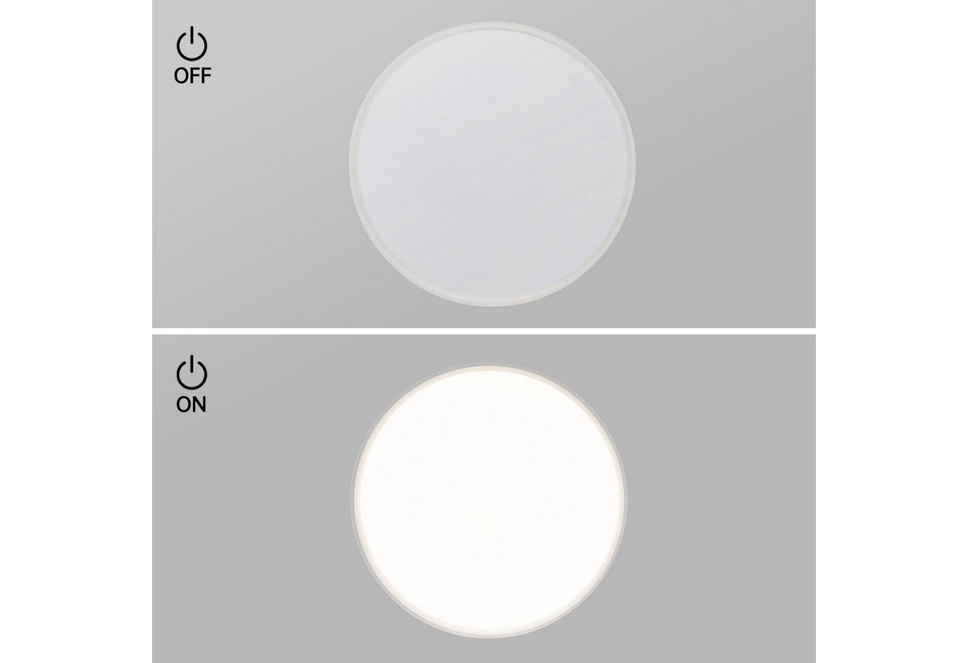 JDONG Deckenleuchte LED 30/40/50CM, RGB Deckenleuchte Rund 3000K-6500K, Led Deckenleuchte dimmbar, Kompatibel mit Alexa, APP-Steuerung, Google Assistant, Fernbe – Bild 5 von 5