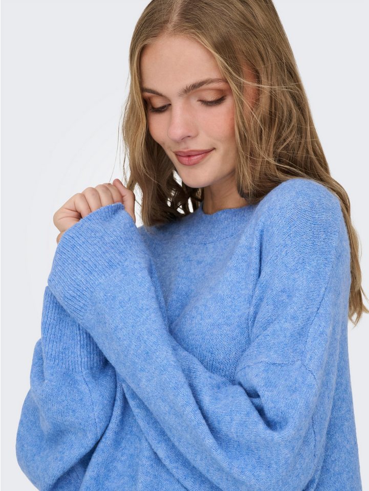 JDY Strickpullover JDYSONJA L/S O-NECK PULLOVER KNT NOOS Materialmix – Bild 3 von 5