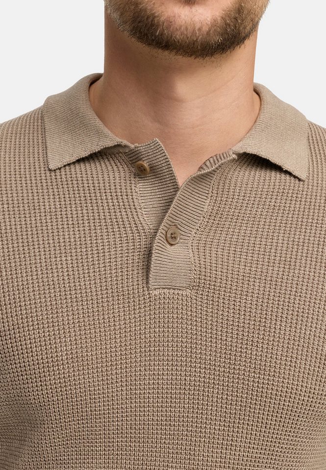 JEFF Strickpullover Herren JFTristan polo Pullover Herrenpullover mit Polokragen und Knopfleiste – Bild 4 von 5