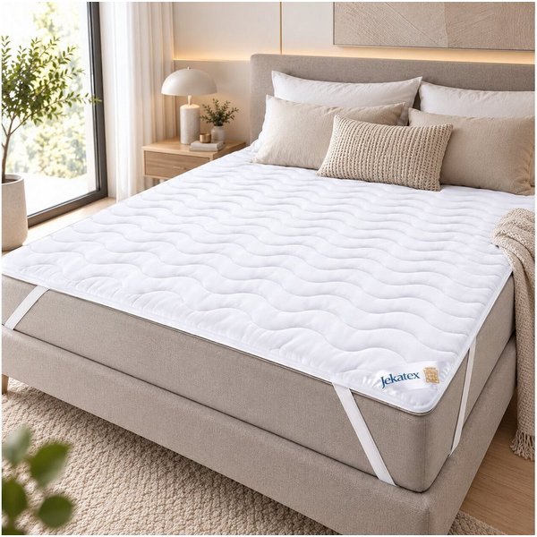 Matratzenauflage Denver, Matratzenauflage – supersoft, hygienisch bis 95 °C waschbar Jekatex, In vielen Größen erhältlich von 80 x 200 cm bis 200 x 200 cm