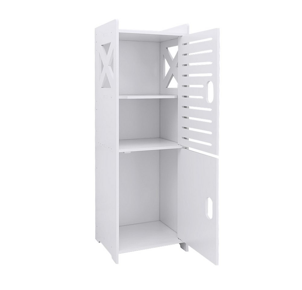 JEOBEST Badkommode Aufbewahrungsschrank, kleiner Schrank, (1-St, Badregal), Schmal mit Tür, 24x22x75 cm – Bild 4 von 5