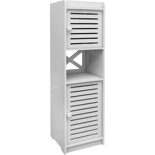 JEOBEST Badkommode Badezimmerschrank, Badschrank, schmales Badregal, (1-St, Badregal), Schmal mit 2 Tür, 22x20x75 cm