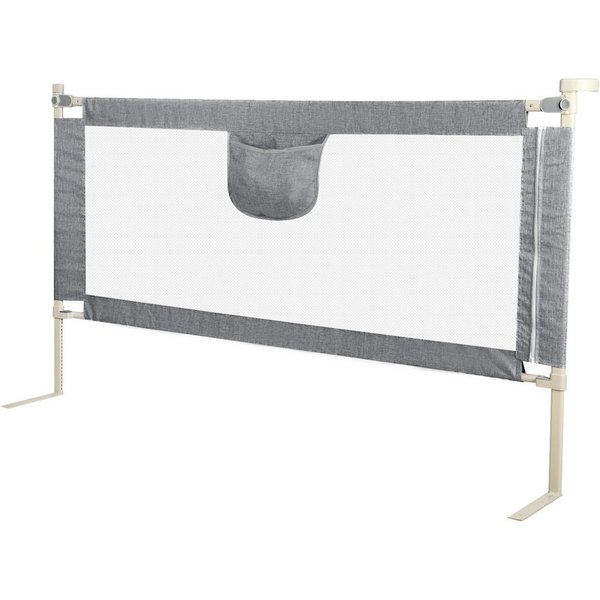 JEOBEST Bettschutzgitter Bettgitter, Kinderbettgitter Babybettgitter (1 St), 200cm Rausfallschutz Bett, Rausfallschutz Bettgitter, Höhenverstellbar