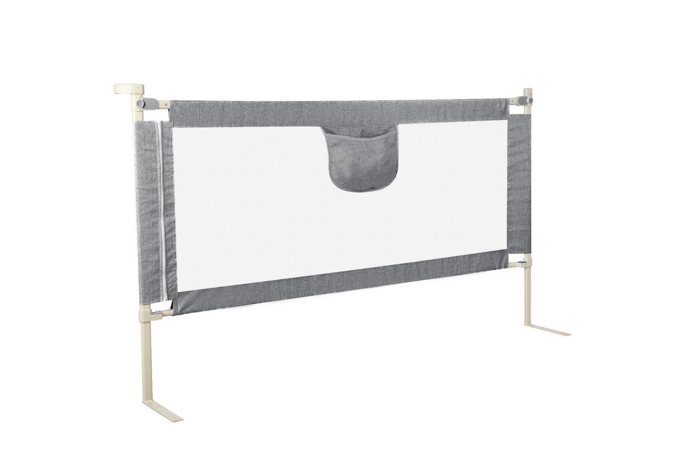 JEOBEST Bettschutzgitter Bettgitter, Kinderbettgitter Babybettgitter (1 St), 200cm Rausfallschutz Bett, Rausfallschutz Bettgitter, Höhenverstellbar – Bild 3 von 5