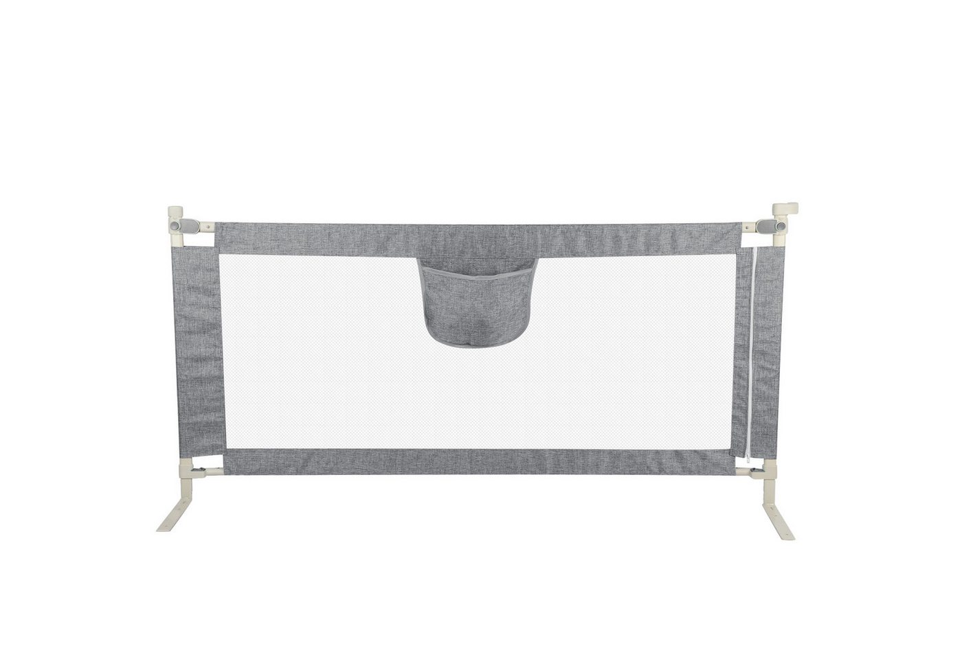 JEOBEST Bettschutzgitter Bettgitter, Kinderbettgitter Babybettgitter, Sicherheitsschutz (2 St), Rausfallschutz Bett 180 cm,aus Metall, höhenverstellbar & kombin – Bild 4 von 5