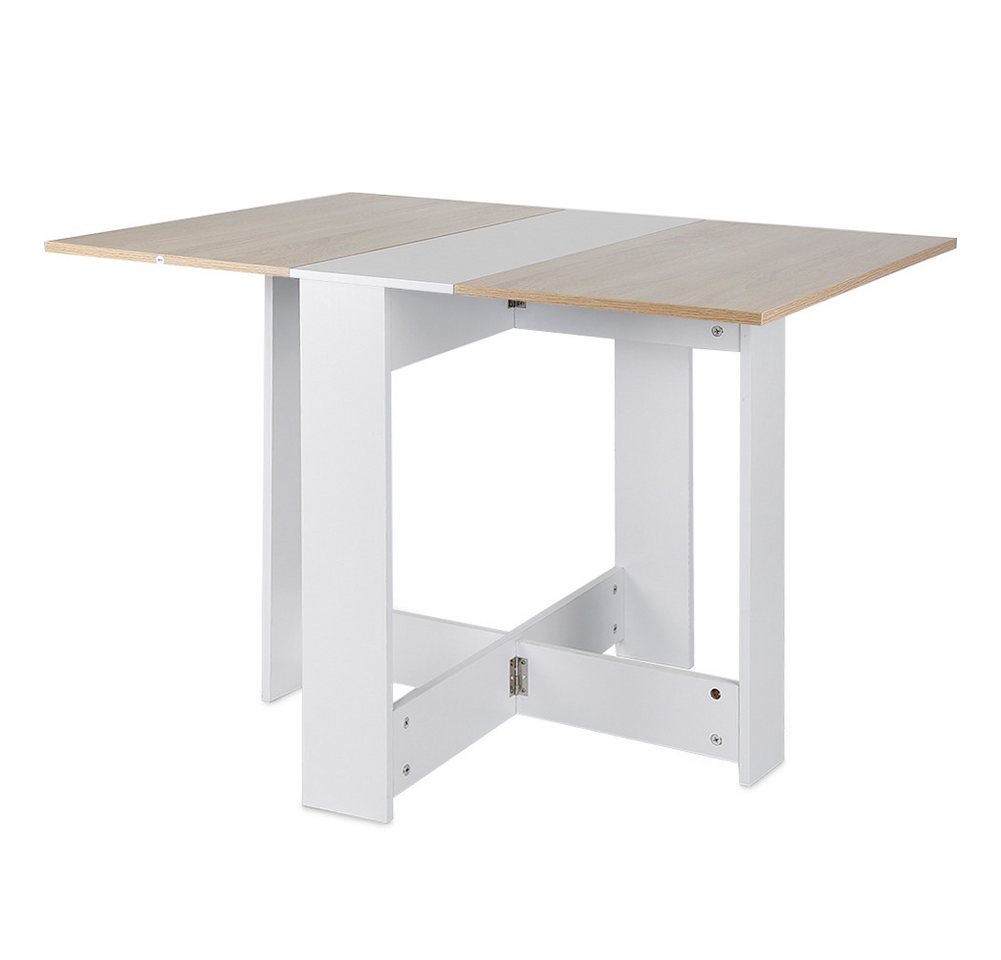 JEOBEST Esstisch Esszimmertische, Küchentisch, Arbeitstisch, Klappbar für 2-4 Personen, (1 Tisch), Eiche 103 x 76 x 73.5 cm – Bild 2 von 5