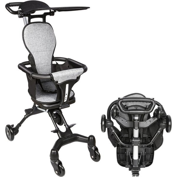 JEOBEST Kinder-Buggy Kinderwagen 2 in 1 Komplettset Buggy von Geburt, Zusammenklappen, Geräumiger Sitz, Schwenkbare Vorderräder