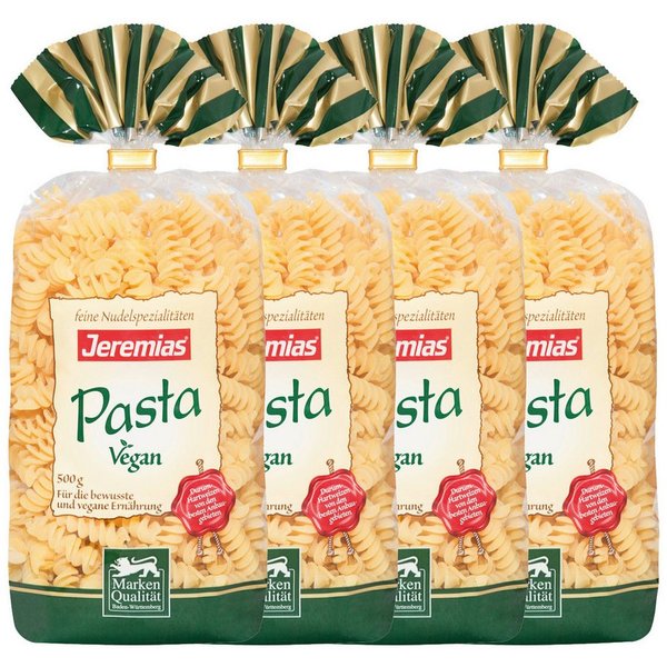 Jeremias Nudeln, Jeremias Pasta Fusilli Nudeln aus Hartweizengriess 500g 4er Pack