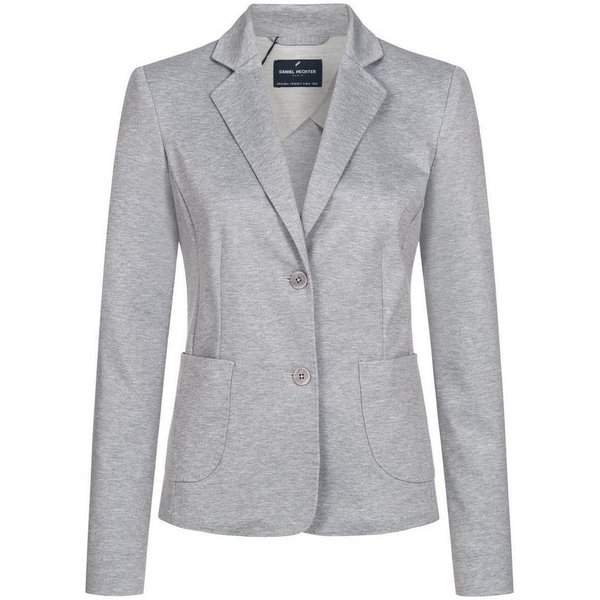 HECHTER PARIS Jerseyblazer HECHTER Paris CASUAL Damen-Jerseyblazer Modern-Fit Hellgrau