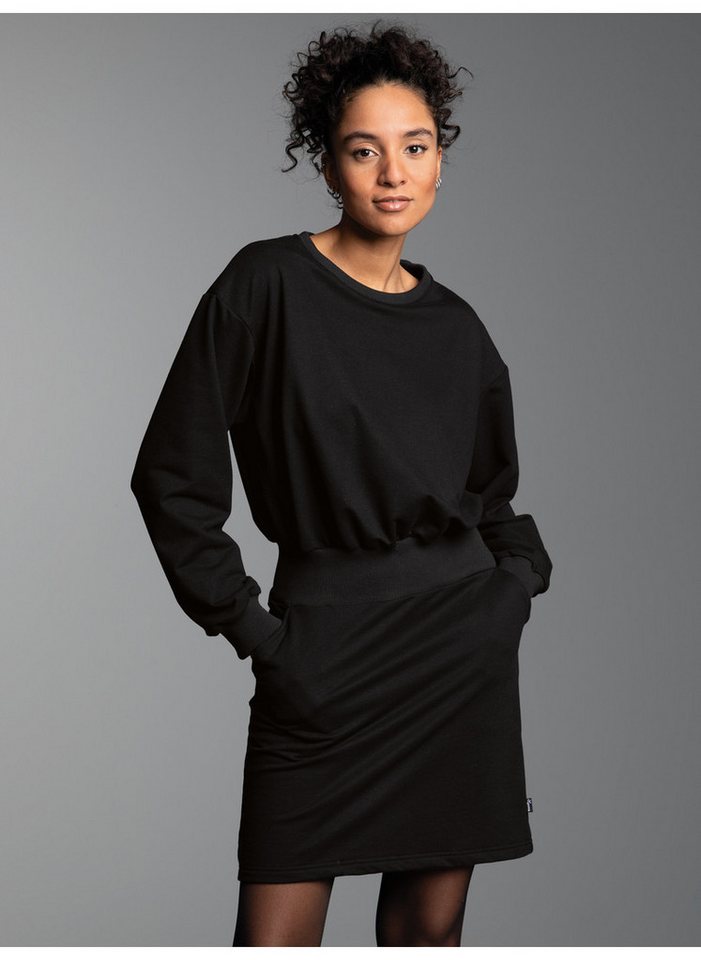Trigema Jerseykleid TRIGEMA Sweatkleid mit modischem Elastikbund (1-tlg) – Bild 3 von 3
