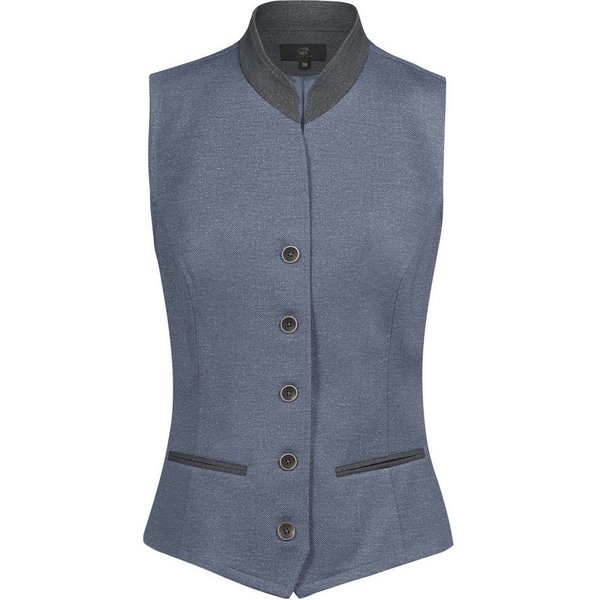 GREIFF Jerseyweste Greiff Corporate LANDHAUS Damen Jerseyweste Regular-Fit Blau/Grau