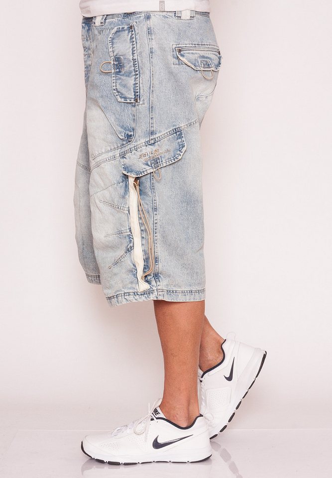 Jet Lag Shorts Evan Baggy Style Bleached oder Light Navy – Bild 3 von 5