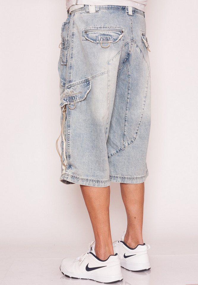 Jet Lag Shorts Evan Baggy Style Bleached oder Light Navy – Bild 4 von 5