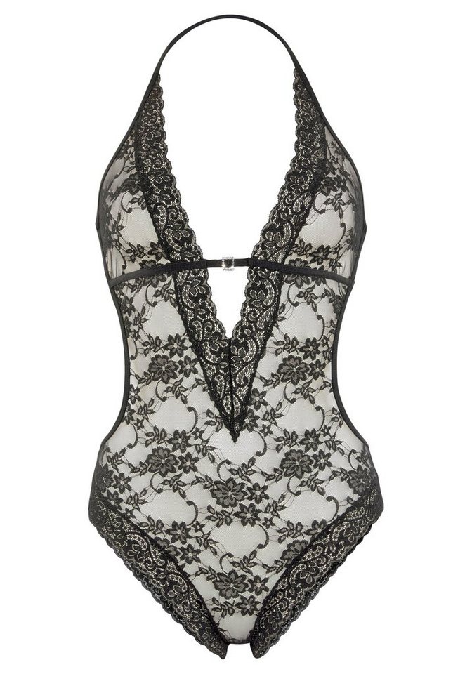 JETTE Body, Spitzenbody, Body ohne Bügel, Body, Neckholder-Body sexy Unterwäsche, sexy Dessous, Reizwäsche Damen – Bild 2 von 5