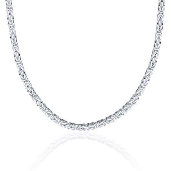JEWLIX Königskette 4,2 mm Breite Silberkette in Vierkant-Form KK0042-F
