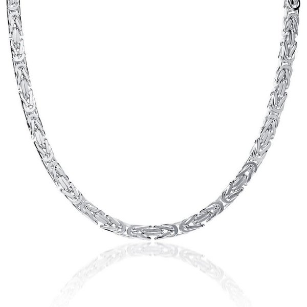 JEWLIX Königskette 925 Silber 4,5mm breit - Länge wählbar KK0045