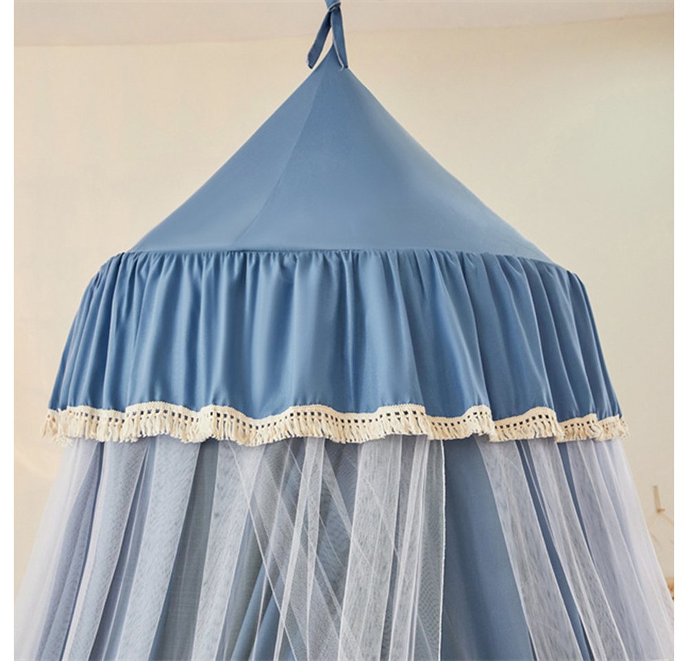 Jibenhome Moskitonetz Doppelschicht Moskitonetz, Bett Baldachin, Lichtblockierung Kuppel, Faltbares Moskitonetz Bett für Kinderzimmer, Waschbar – Bild 5 von 5
