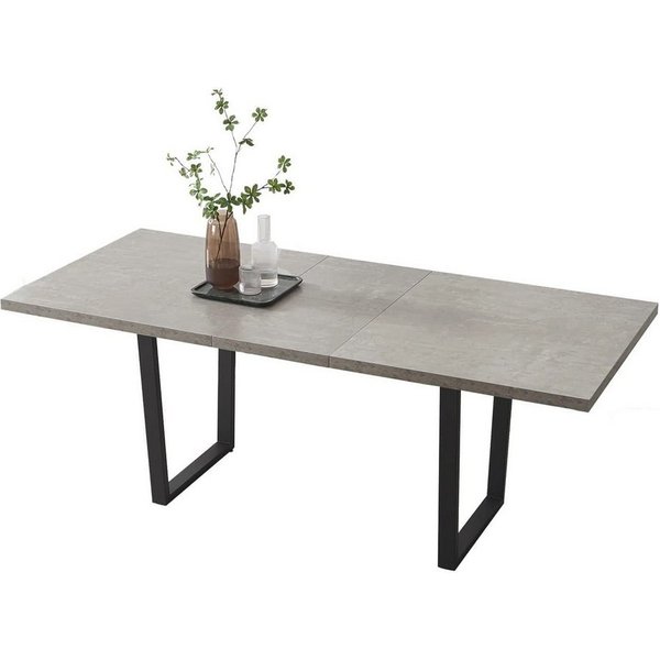 Jiexi Esstisch Esstisch, Ausziehbarer Tisch (130–170 cm), Tischplatte aus MDF