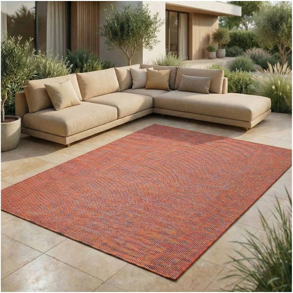 Jimri Outdoorteppich Keywest, Rechteckig, Outdoor Teppich Balkonteppich Terassenteppich