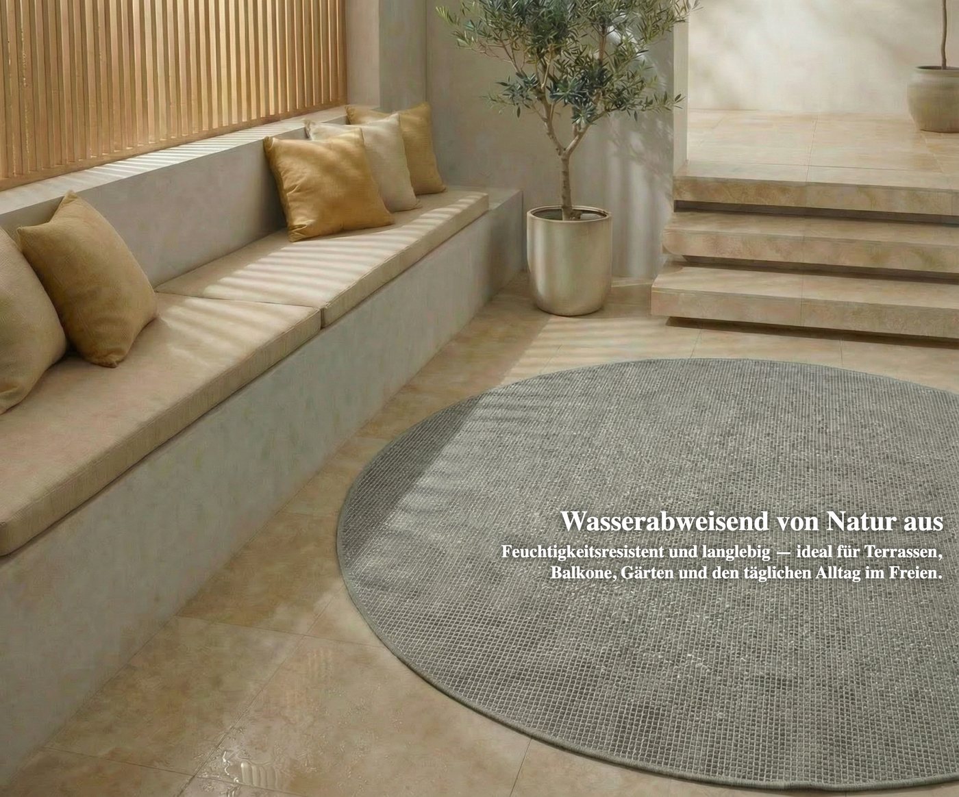 Jimri Outdoorteppich Keywest, Läufer, Outdoor Teppich Balkonteppich Terassenteppich – Bild 5 von 5