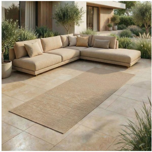 Jimri Outdoorteppich Keywest, Läufer, Outdoor Teppich Balkonteppich Terassenteppich