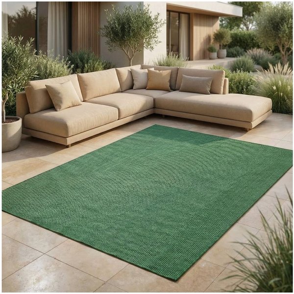 Jimri Outdoorteppich Keywest, Rechteckig, Outdoor Teppich Balkonteppich Terassenteppich