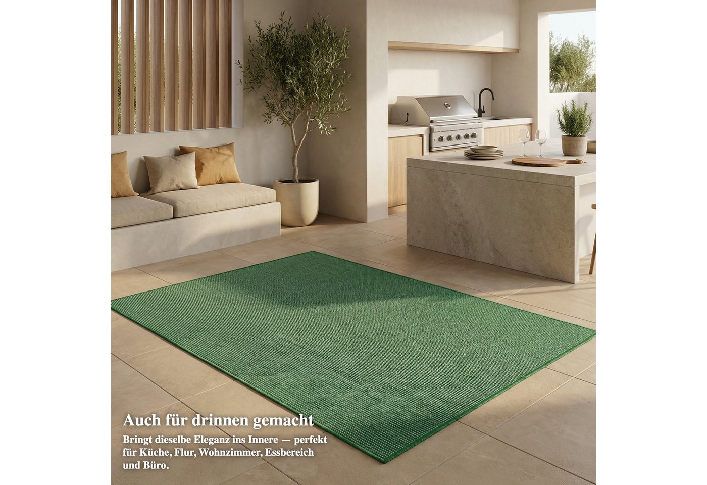 Jimri Outdoorteppich Keywest, Rechteckig, Outdoor Teppich Balkonteppich Terassenteppich – Bild 4 von 5