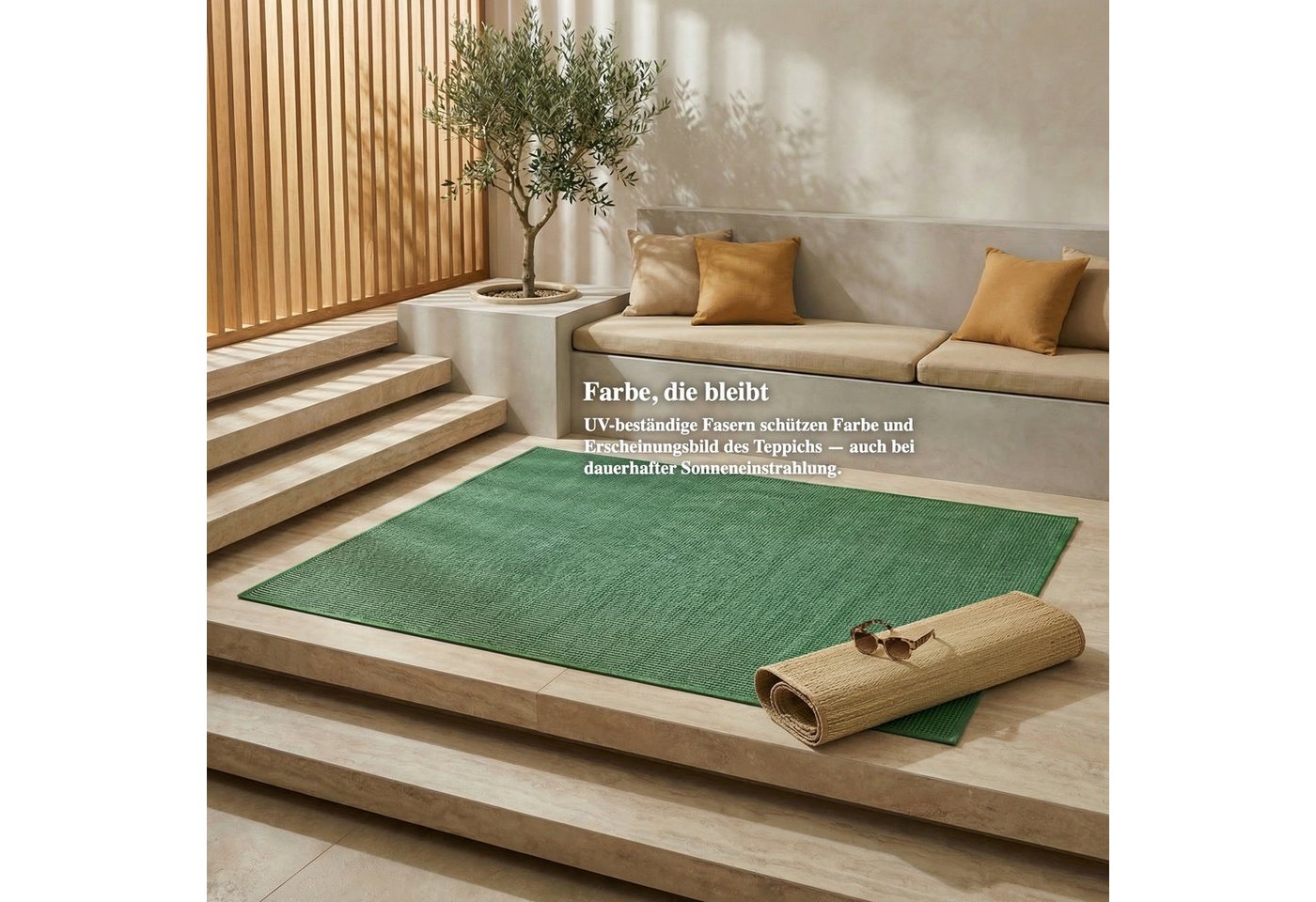 Jimri Outdoorteppich Keywest, Rechteckig, Outdoor Teppich Balkonteppich Terassenteppich – Bild 5 von 5