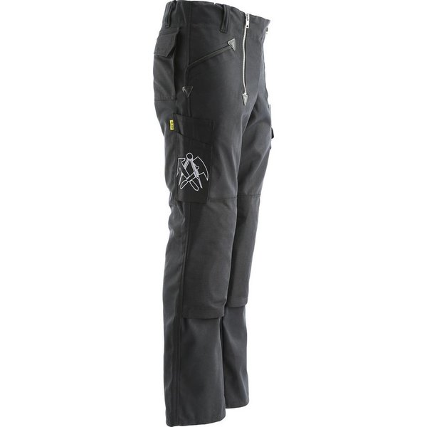 JOB Arbeitshose Dachdecker Zunfthose Schwarz – Canvas Hose mit Knietaschen