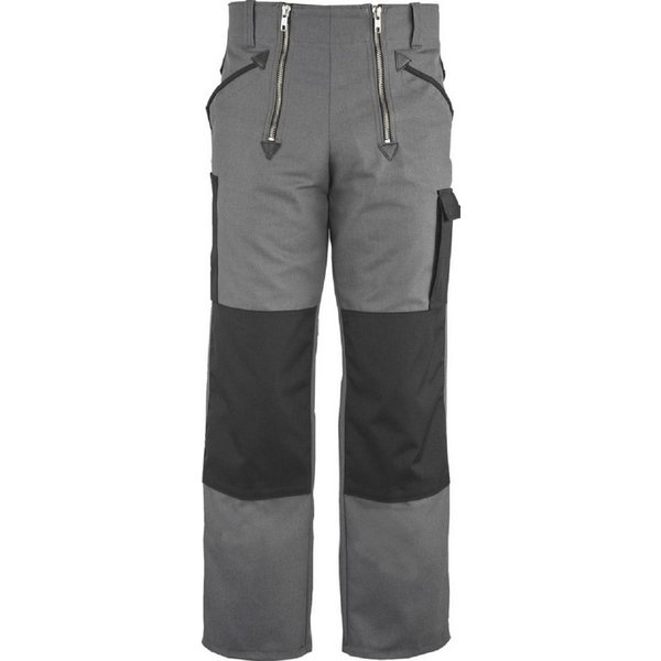 JOB Arbeitshose Zunfthose Grau – Canvas Hose mit Kniepolstertaschen