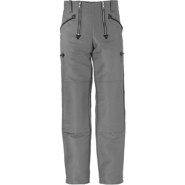 JOB Arbeitshose Zunfthose Grau – Doppel-Pilot Hose mit Kniepolstertaschen