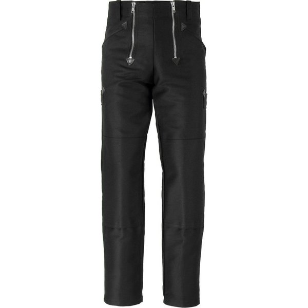 JOB Arbeitshose Zunfthose Schwarz – Doppel-Pilot Hose mit Knietaschen