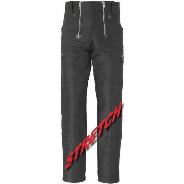 JOB Arbeitshose Zunfthose Schwarz – Stretch Hose mit Kniepolstertaschen
