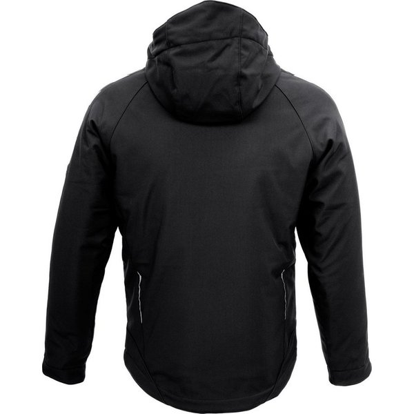 JOB Arbeitsjacke Dachdecker Winter Softshelljacke – Gefüttert mit Kapuze