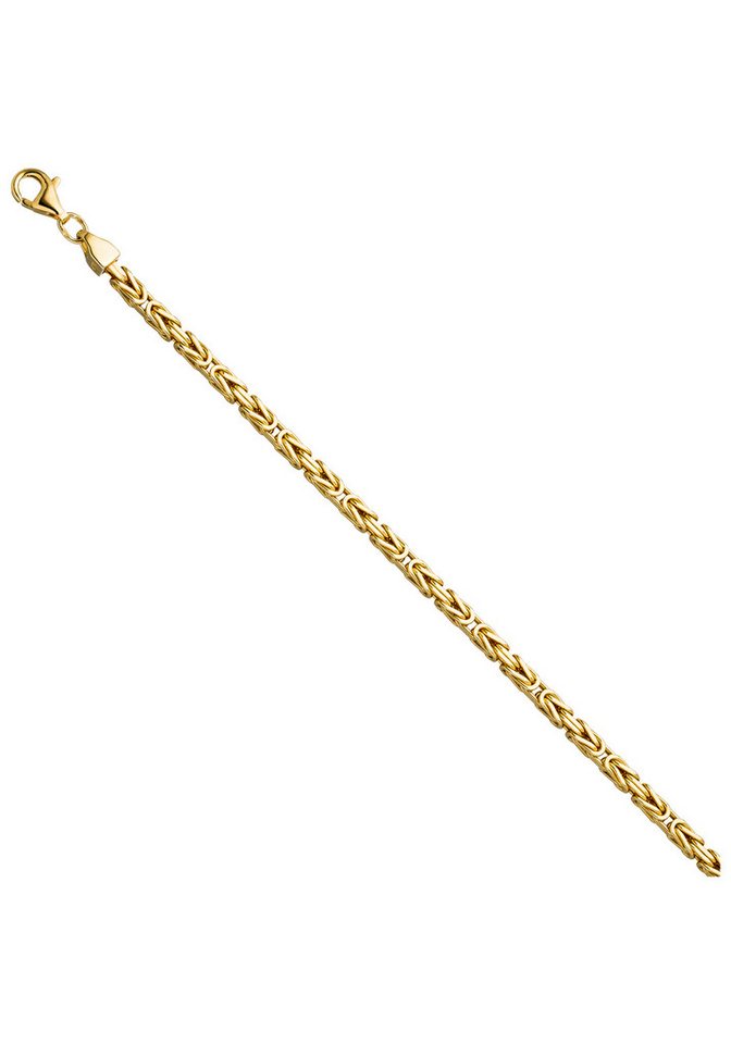JOBO Armband, Königsarmband 925 Silber vergoldet 19 cm – Bild 3 von 4