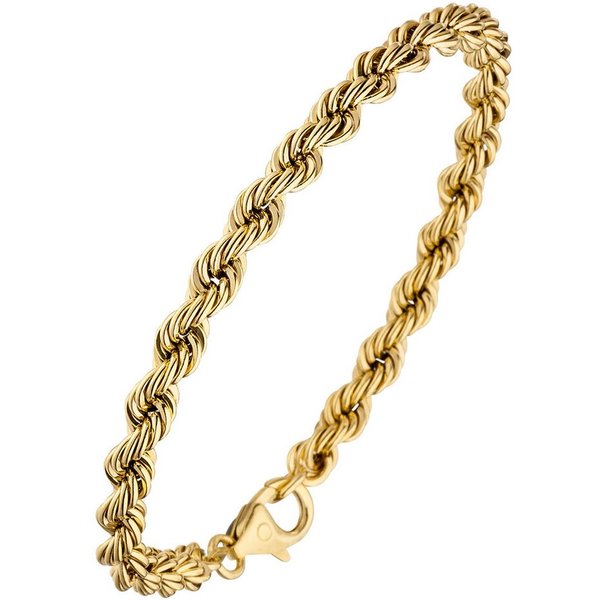 JOBO Armband Kordelarmband, 585 Gold 3,2 mm 19 cm