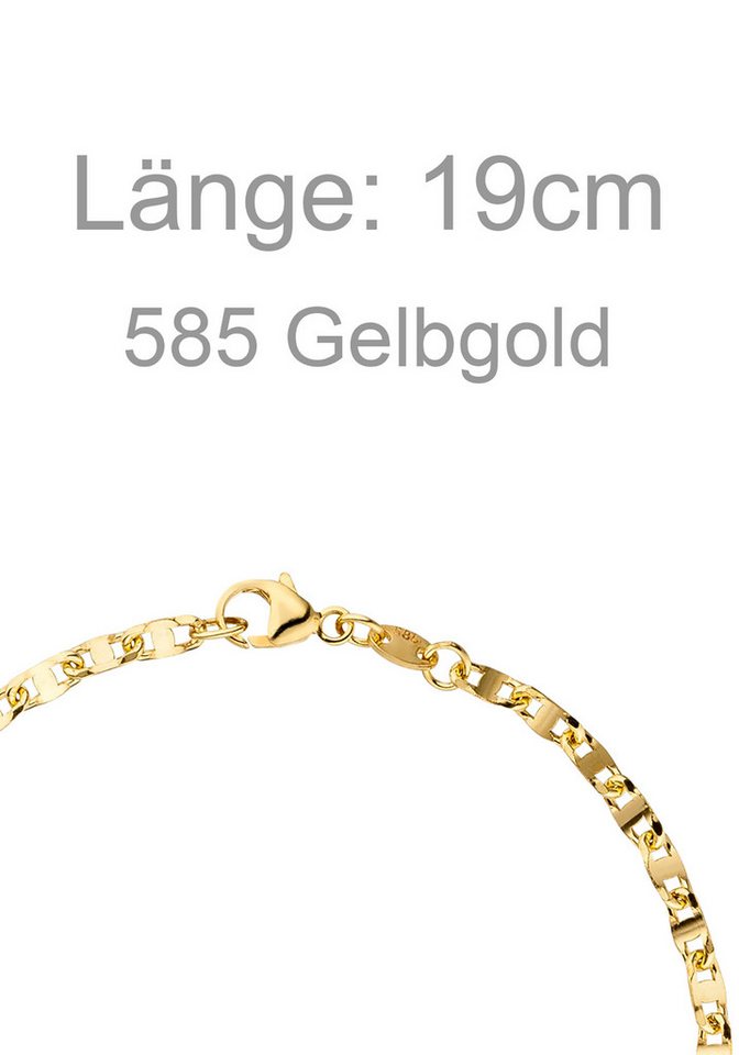 JOBO Goldarmband, 585 Gold 19 cm – Bild 3 von 4