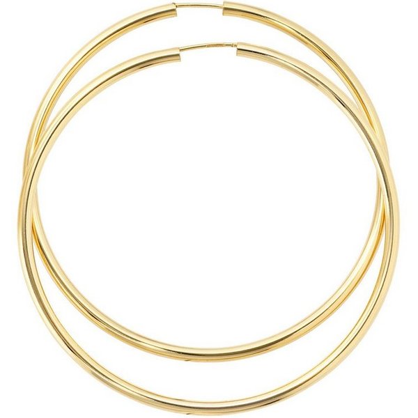 JOBO Paar Creolen, rund 333 Gold
