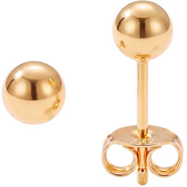JOBO Paar Ohrstecker Kugel, 333 Gold 5 mm