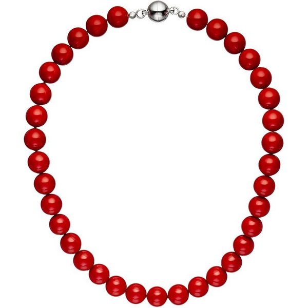 JOBO Perlenkette, mit Muschelkern-Perlen 45 cm