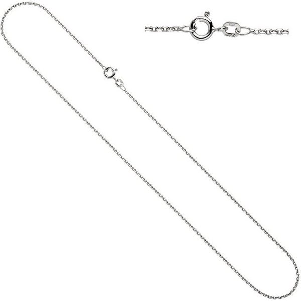 JOBO Silberkette Ankerkette 1,5 mm, 925 Silber diamantiert
