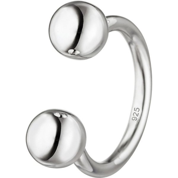 JOBO Silberring Ring Kugeln offen, 925 Silber