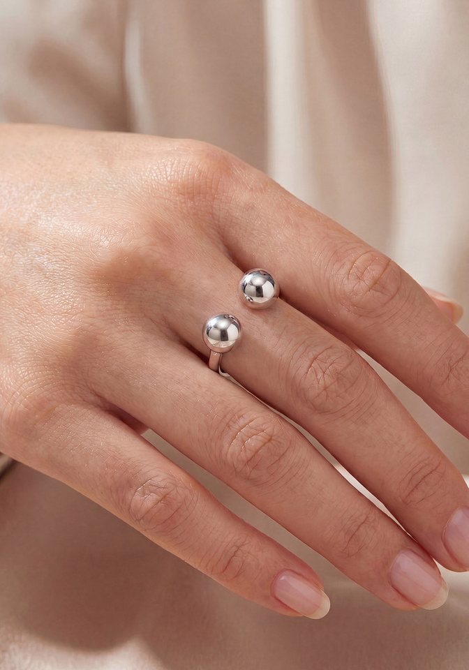 JOBO Silberring Ring Kugeln offen, 925 Silber – Bild 4 von 4